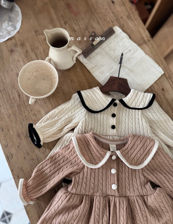 priel knit suit-marron-44