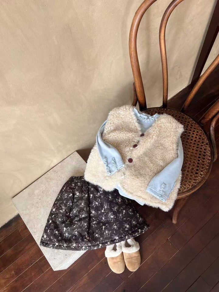 cookie fur vest-aiai-56
