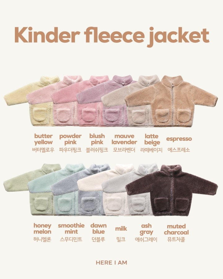 Kinder fleece jacket Adult - here i am - 6