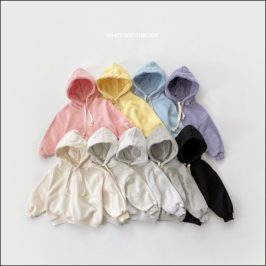 Best fleece hoodie - white sketch book -2