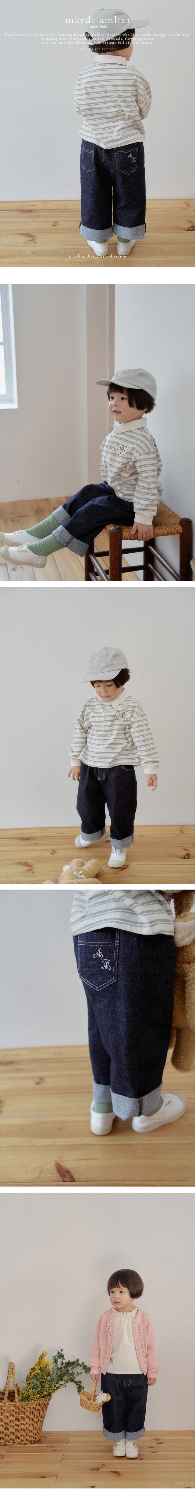 rollup denim pants - mardi amber - 29