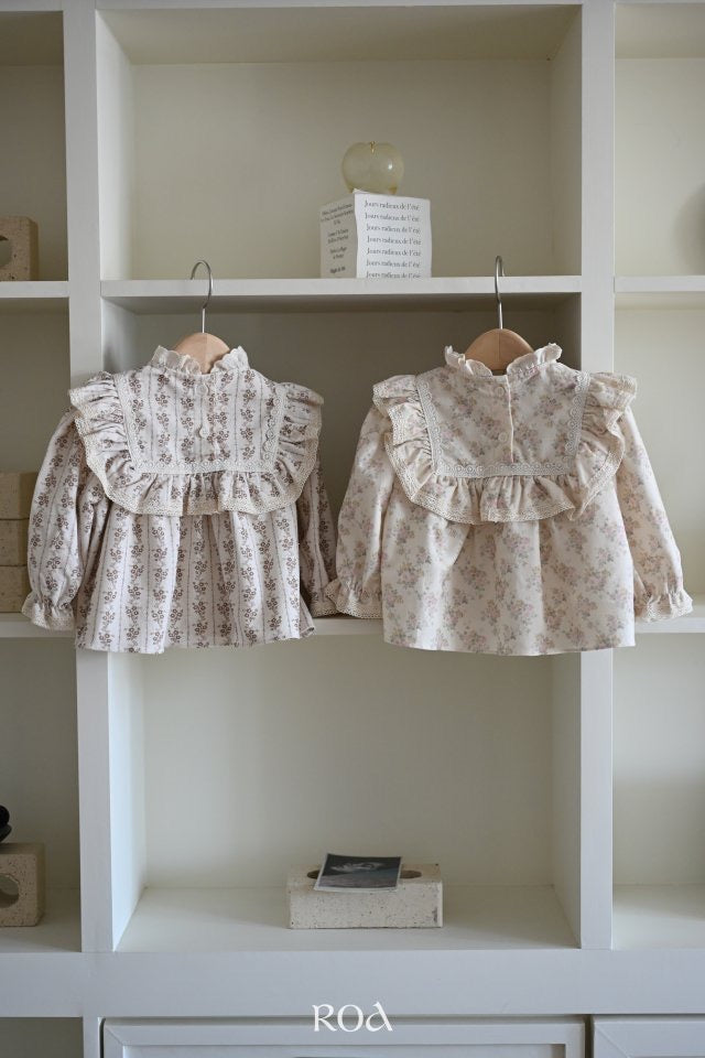 Square Frill Blouse - Roa - 18