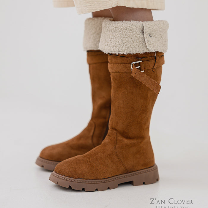 suede middle high long boots - zanclover-25