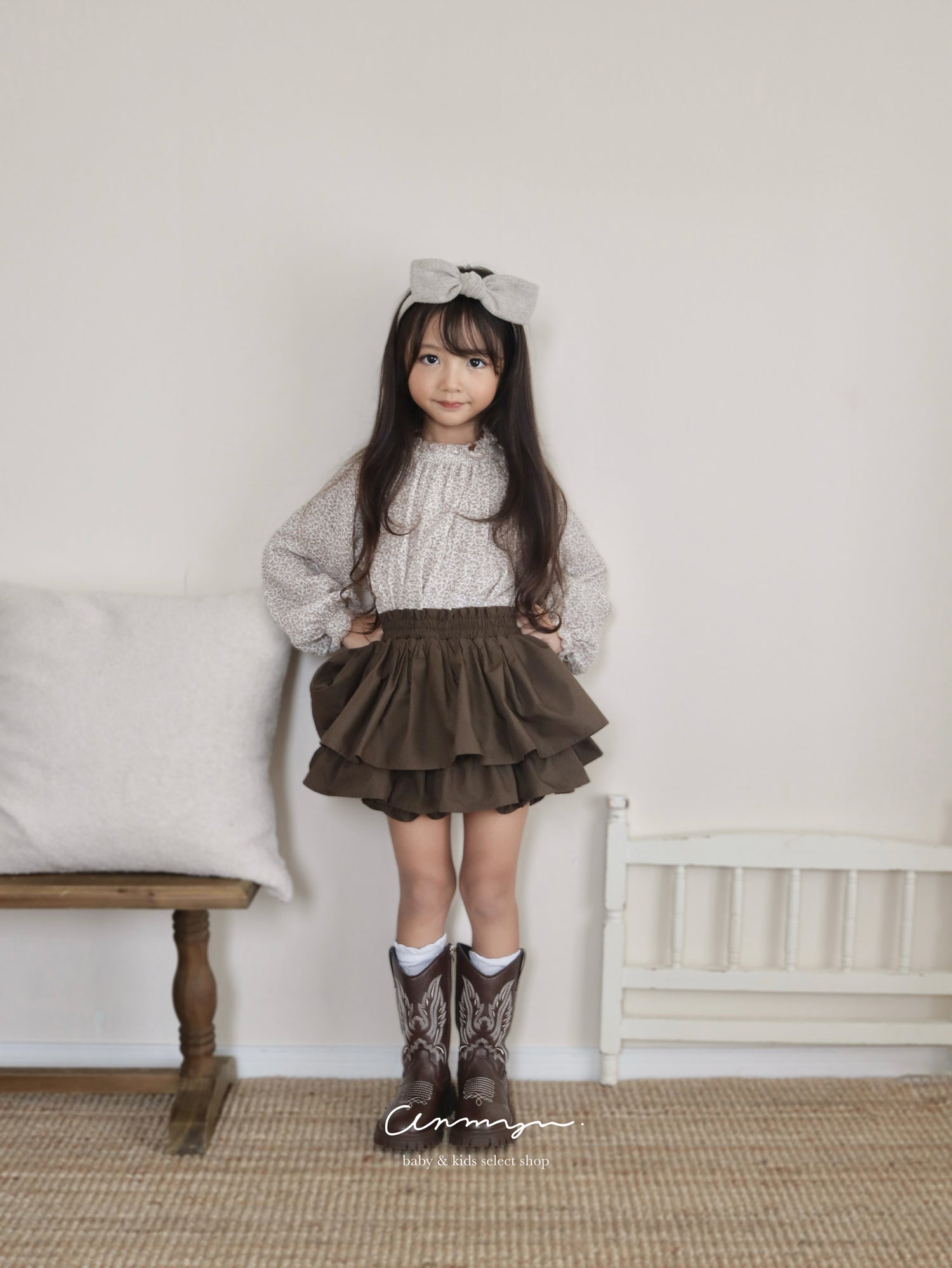 (Original)Chocolat Millefeuille Skirt