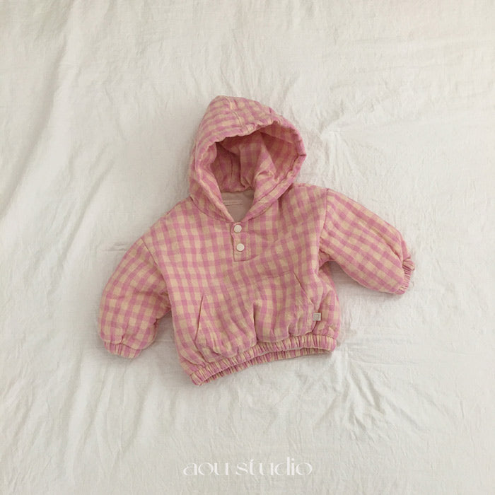 Check Padding Anorak -aou studio-3