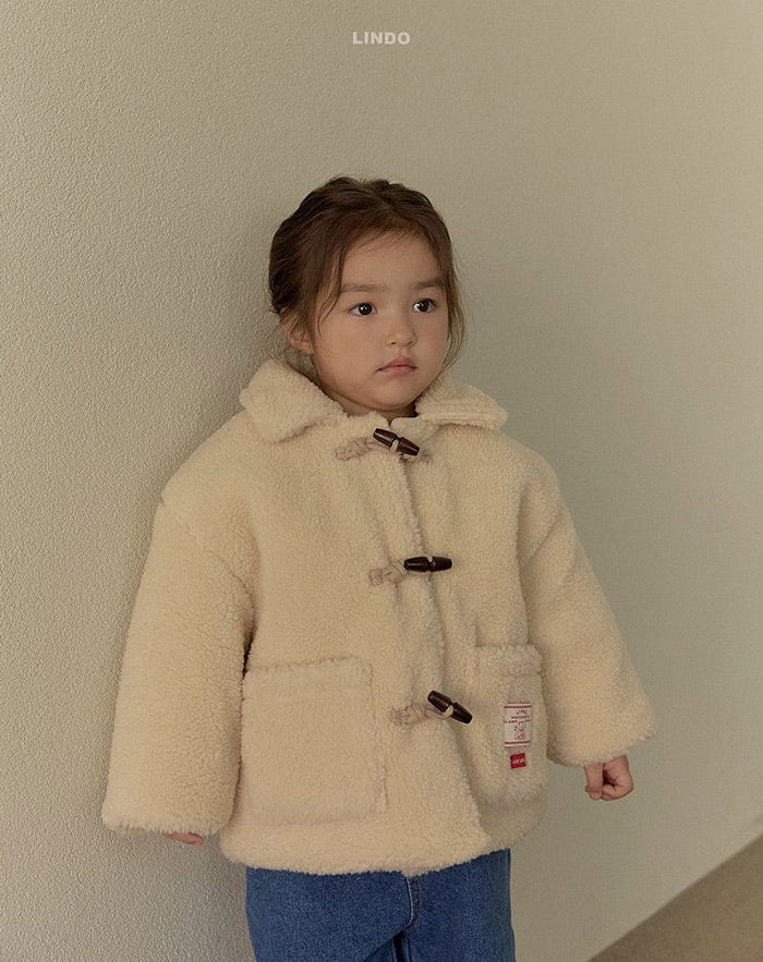 brownie toggle fleece coat-LINDO-39