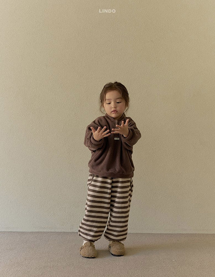 look stripe jogger pants-LINDO-20