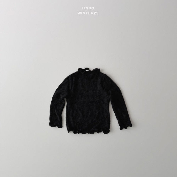 lace mock neck T-shirt-LINDO-12