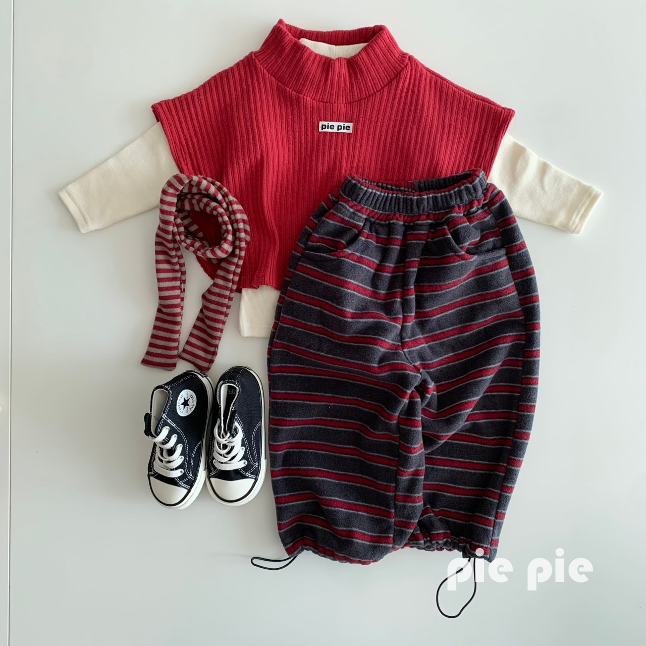 Mimi Rib Half-Neck T pie-26