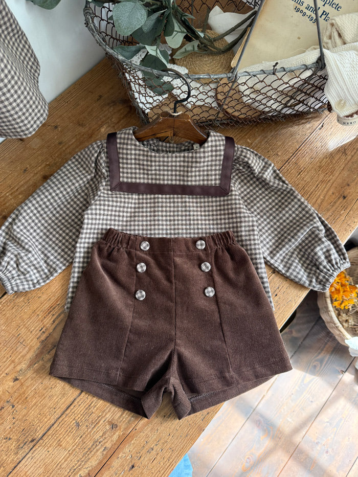 Bobo Check Sailor Set (Baby) - OREN-6