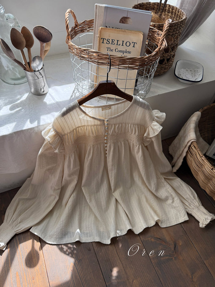 Miel Smocking Blouse (Mom) - OREN-11