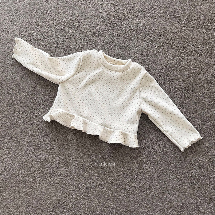 rib mink flare tee -RAKER-2