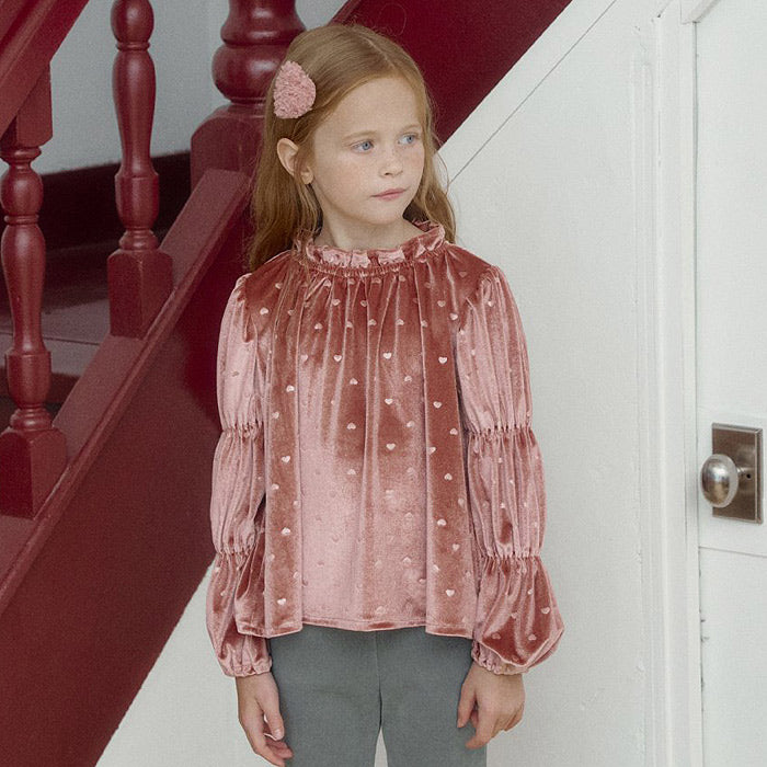 heart bubble blouse -ROSETTE-24