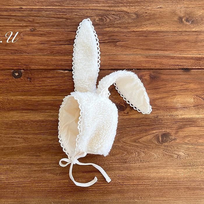 rabbit fur bonnet-so.u-13