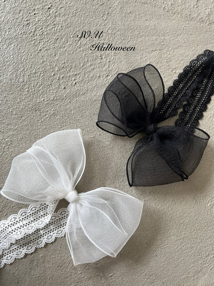 Sheer Ribbon Hairband -SO.U-10