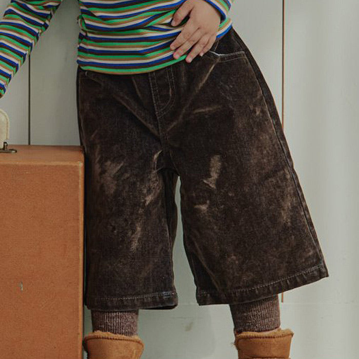 velvet denim bermuda pants-urban rabbit-6