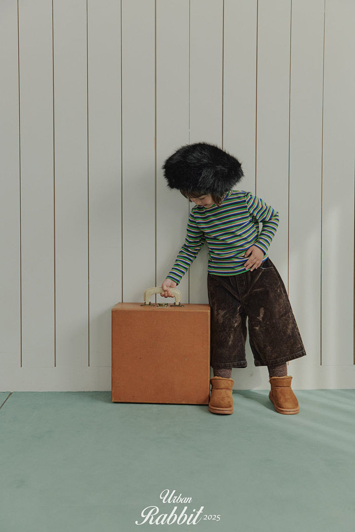 velvet denim bermuda pants-urban rabbit-6