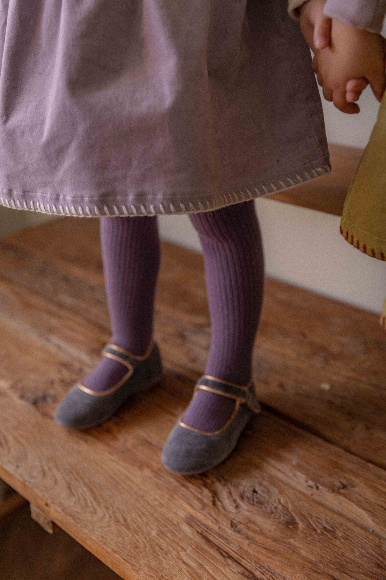 Velour Ribbed Tights OREN-24