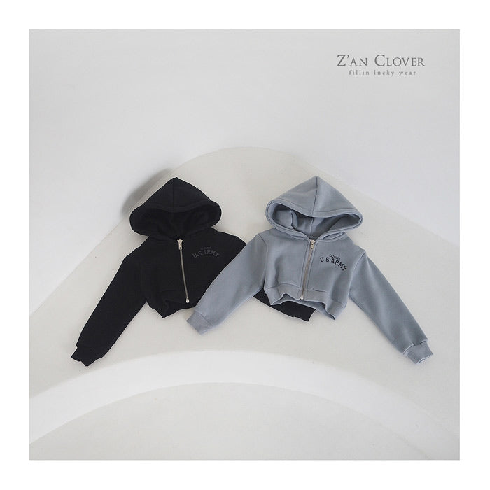 ami cropped hoodie zip-up - zanclover-1