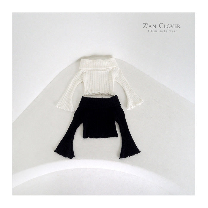 off-shoulder turtleneck knit - zanclover-9
