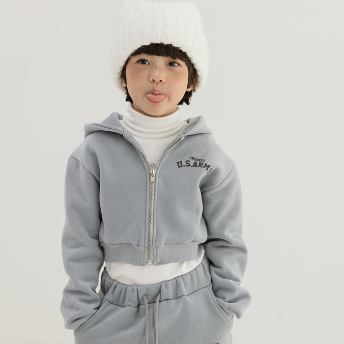 ami cropped hoodie zip-up - zanclover-1
