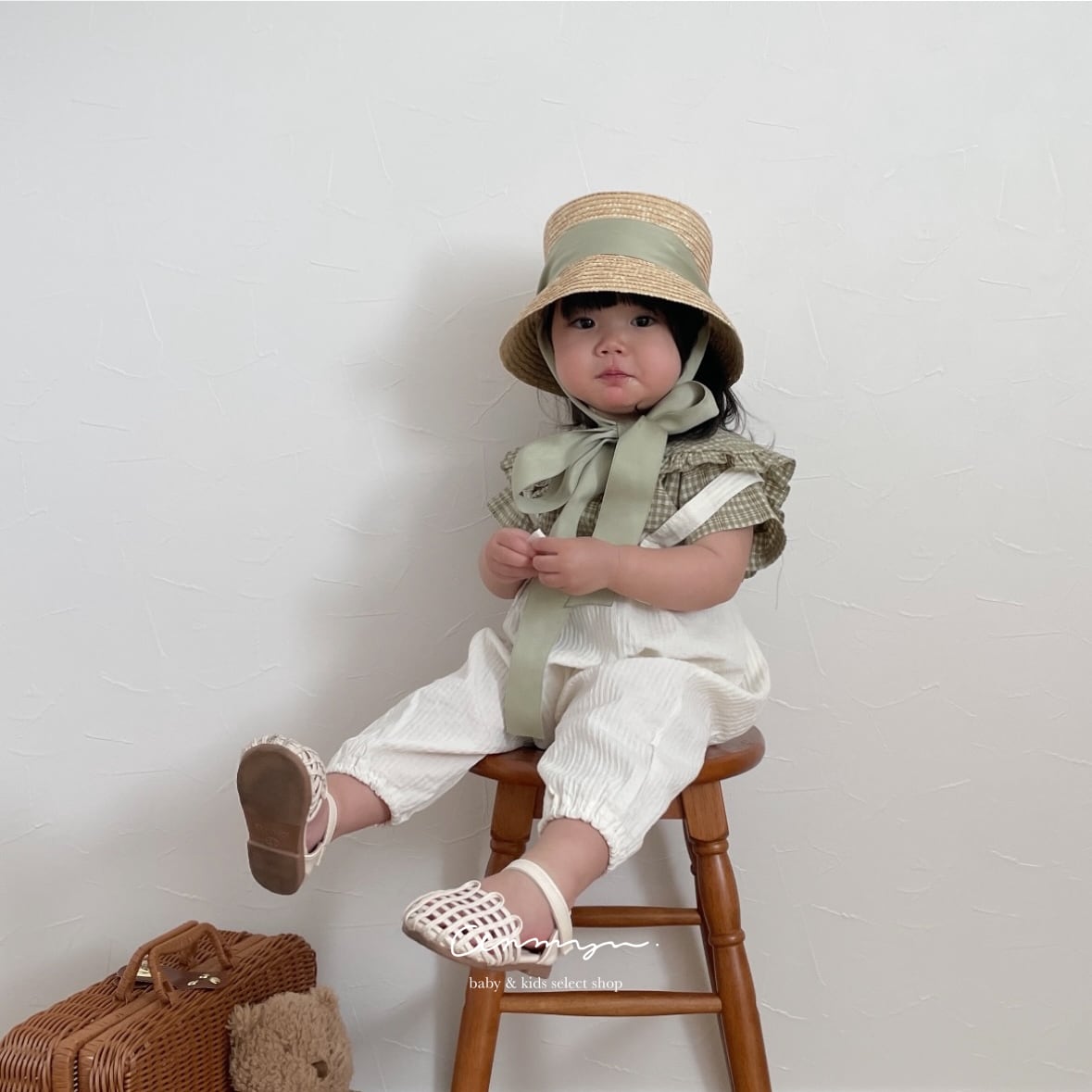 ribbon rattan hat