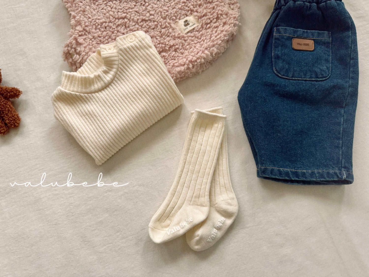 Daily Ribbed Socks Set 2 (Baby)-valubebe-95